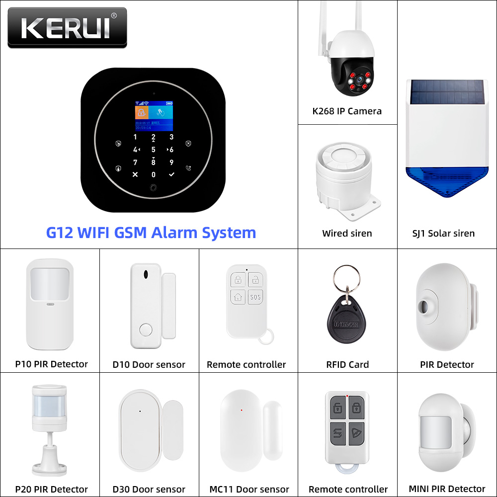Home Automation Diy - KERUI G12 2G Wifi Bezprzewodowy domowy