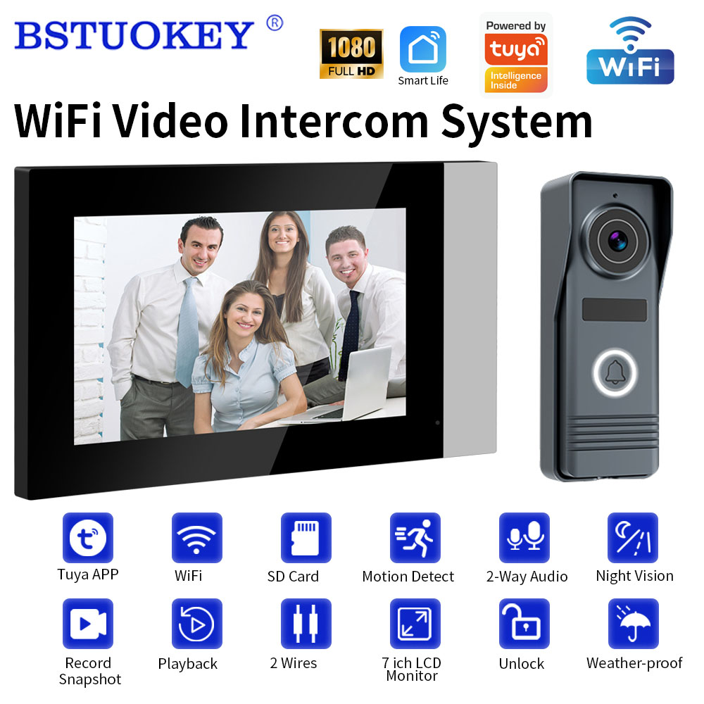 Smart Doorbell Wired - 2-przewodowy inteligentny wideodomofon WiFi 1080P z