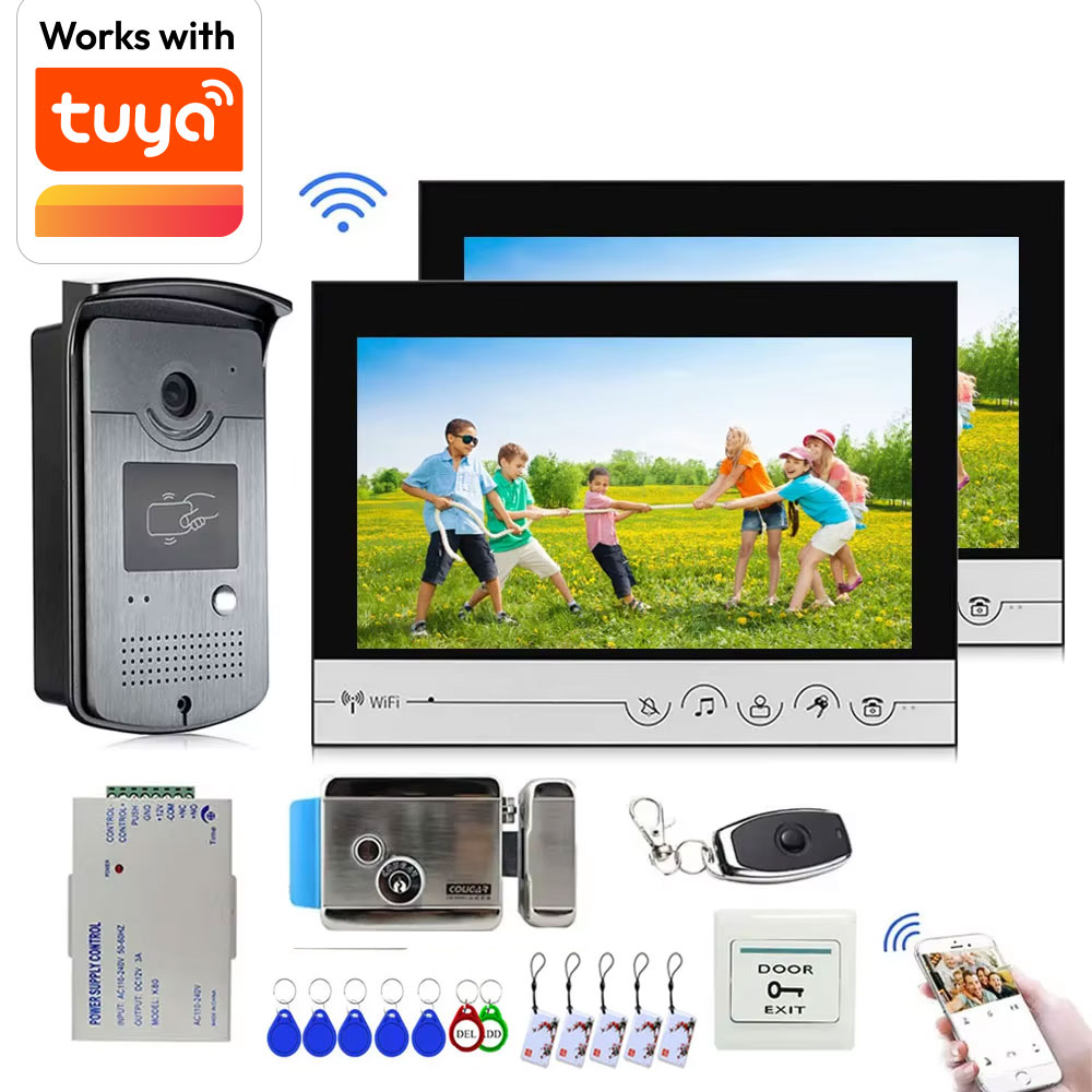 Smart Doorbell Wired - Tuya 9-calowy kolorowy bezprzewodowy ekran WiFi