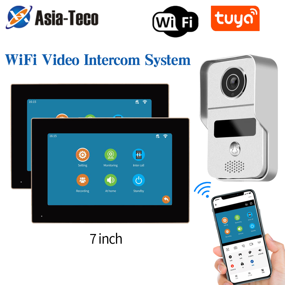 Smart Doorbell Wired - 1080P 7-calowy wideodomofon WiFi TUYA Smart