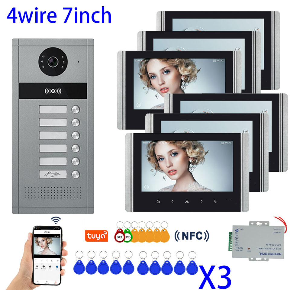 Smart Doorbell Wired - Inteligentny wideodomofon Tuya 1080P do wielodworskiego