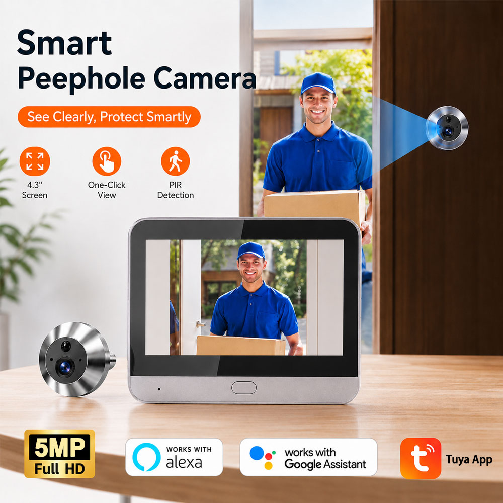 Tuya Smart 5MP 140° °   Cyfrow – Smart Doorbell Wired recenzja i cena
