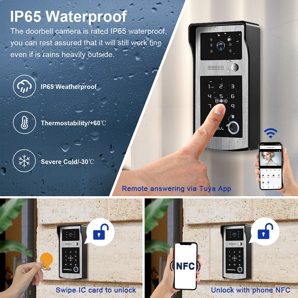 Tuya 5G Wifi Wideodomofon z Ka – Smart Doorbell Wired recenzja i cena