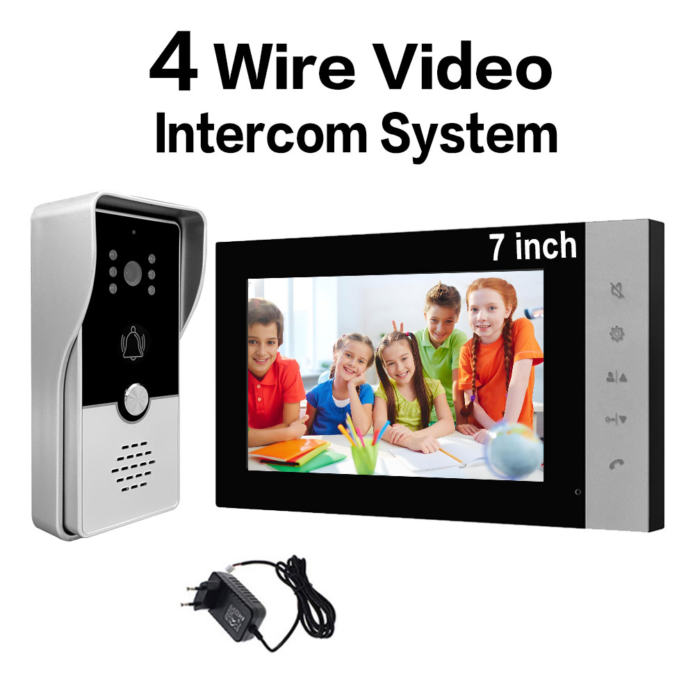 4-przewodowy 7-calowy przewodo – Smart Doorbell Wired recenzja i cena